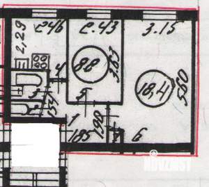 2-к квартира, на длительный срок, 42м2, 2/5 этаж