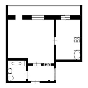 1-к квартира, на длительный срок, 25м2, 8/9 этаж