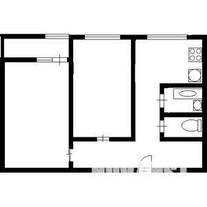 2-к квартира, на длительный срок, 46м2, 8/12 этаж