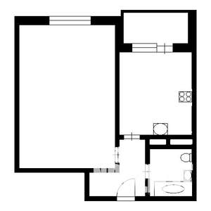 1-к квартира, на длительный срок, 28м2, 5/24 этаж