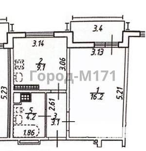 1-к квартира, на длительный срок, 33м2, 22/24 этаж