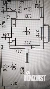 2-к квартира, на длительный срок, 55м2, 8/9 этаж