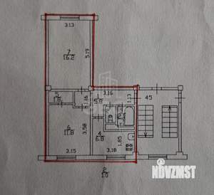 2-к квартира, на длительный срок, 46м2, 5/5 этаж