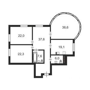3-к квартира, на длительный срок, 150м2, 19/20 этаж