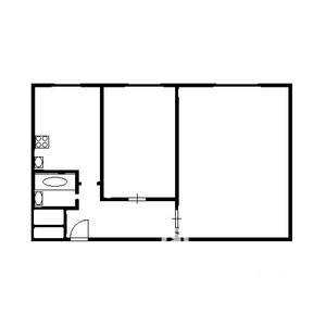 2-к квартира, на длительный срок, 45м2, 1/9 этаж