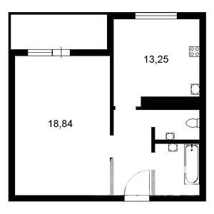 1-к квартира, на длительный срок, 39м2, 7/20 этаж