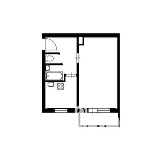 1-к квартира, на длительный срок, 31м2, 4/5 этаж