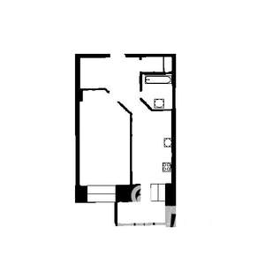 1-к квартира, на длительный срок, 36м2, 21/25 этаж