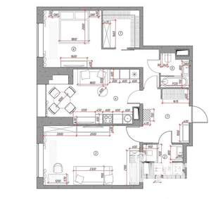 2-к квартира, на длительный срок, 80м2, 7/10 этаж