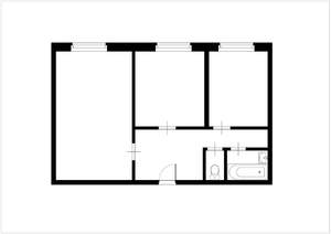 2-к квартира, на длительный срок, 51м2, 13/16 этаж