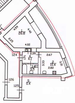 1-к квартира, на длительный срок, 45м2, 7/16 этаж