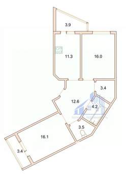 2-к квартира, на длительный срок, 67м2, 7/25 этаж
