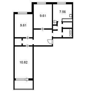 3-к квартира, на длительный срок, 72м2, 2/12 этаж