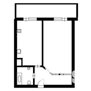 1-к квартира, на длительный срок, 36м2, 17/25 этаж