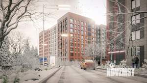 2-к квартира, строящийся дом, 56м2, 3/9 этаж