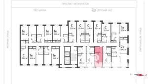 Студия квартира, вторичка, 23м2, 10/12 этаж