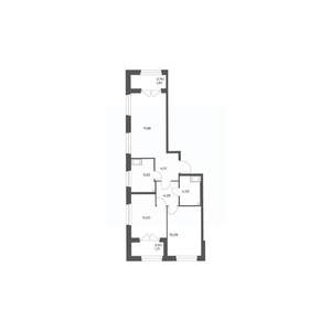 2-к квартира, вторичка, 64м2, 9/24 этаж