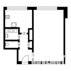1-к квартира, вторичка, 32м2, 5/9 этаж