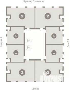 1-к квартира, вторичка, 41м2, 3/15 этаж