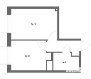 1-к квартира, вторичка, 34м2, 7/8 этаж