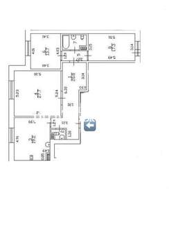 3-к квартира, вторичка, 109м2, 7/8 этаж