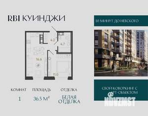 1-к квартира, вторичка, 37м2, 8/14 этаж