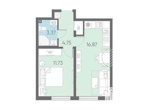 1-к квартира, вторичка, 37м2, 14/23 этаж