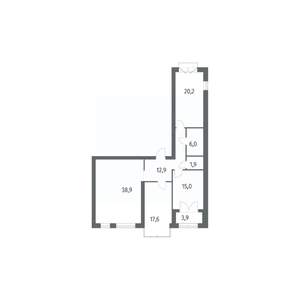 3-к квартира, вторичка, 115м2, 9/13 этаж