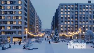 1-к квартира, строящийся дом, 39м2, 3/10 этаж