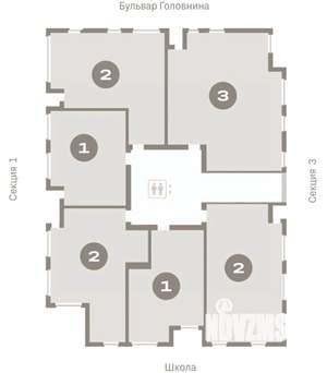 2-к квартира, вторичка, 78м2, 7/10 этаж