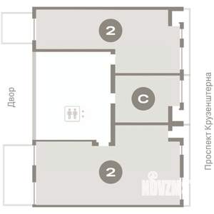 Студия квартира, вторичка, 35м2, 2/7 этаж