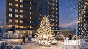 2-к квартира, строящийся дом, 53м2, 25/25 этаж