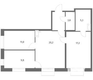 3-к квартира, вторичка, 71м2, 11/13 этаж