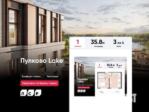 1-к квартира, вторичка, 36м2, 3/4 этаж