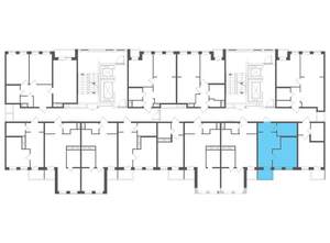 1-к квартира, строящийся дом, 36м2, 3/12 этаж