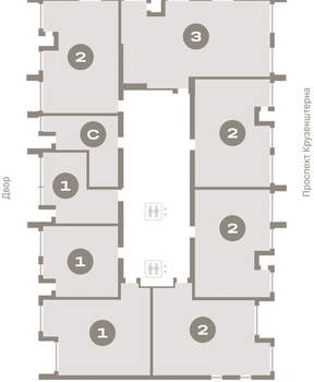 1-к квартира, вторичка, 70м2, 3/17 этаж