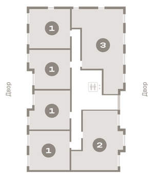 1-к квартира, вторичка, 40м2, 2/9 этаж