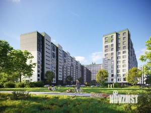 1-к квартира, строящийся дом, 43м2, 8/12 этаж