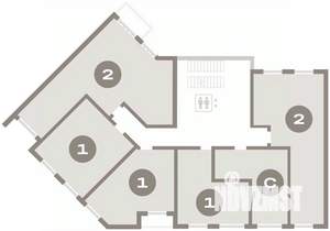2-к квартира, вторичка, 76м2, 5/8 этаж