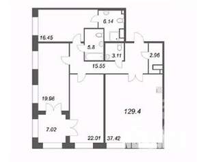 3-к квартира, вторичка, 128м2, 3/7 этаж