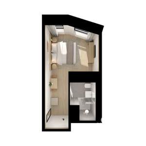 Студия квартира, вторичка, 21м2, 4/15 этаж