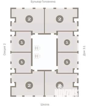 2-к квартира, вторичка, 86м2, 9/15 этаж