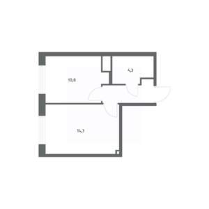 1-к квартира, вторичка, 34м2, 8/8 этаж