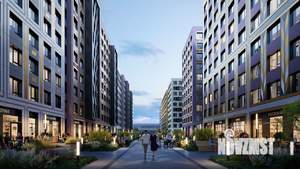 1-к квартира, строящийся дом, 44м2, 8/10 этаж