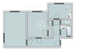 2-к квартира, вторичка, 50м2, 2/7 этаж