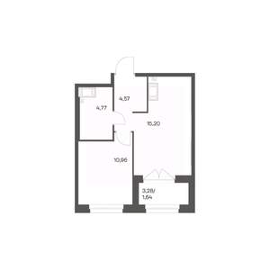 1-к квартира, вторичка, 37м2, 22/24 этаж