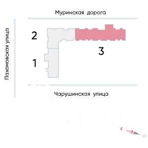 1-к квартира, строящийся дом, 31м2, 19/25 этаж