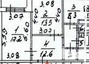 2-к квартира, вторичка, 57м2, 5/5 этаж