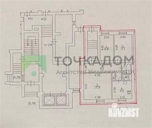 3-к квартира, вторичка, 60м2, 1/12 этаж