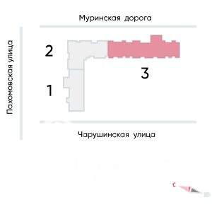 Студия квартира, строящийся дом, 22м2, 23/25 этаж